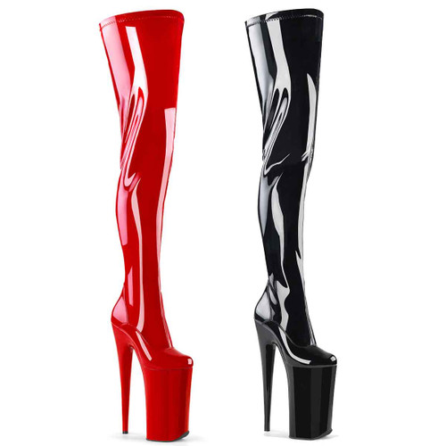 Beyond-4000, 10" Heel Thigh High Boots by Pleaser