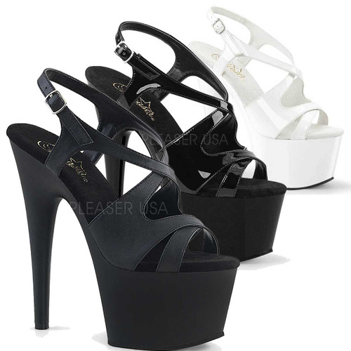 Adore-730, 7 Inch High Heel Criss Cross Slingback Sandal