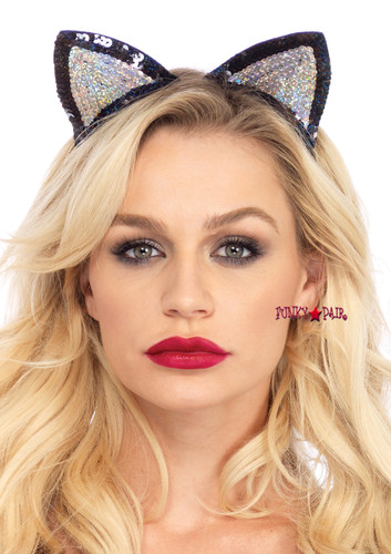 A2793, Sequin Cat Ears