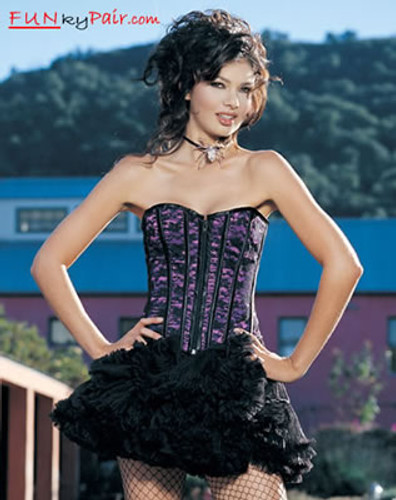 Satin and lace corset * 8991