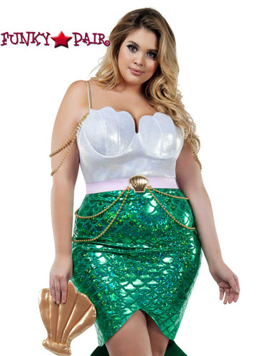 Starline Costume | S8022X, Plus Size Alluring Sea Siren Front View