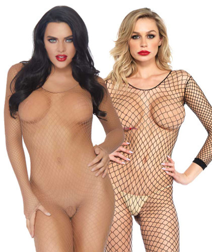 Leg Avenue | LA-8380, Long Sleeve FishNet BodyStocking