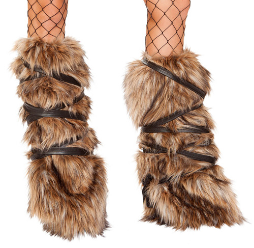 R-4894, Faux Fur Leg Warmers by Roma Costume