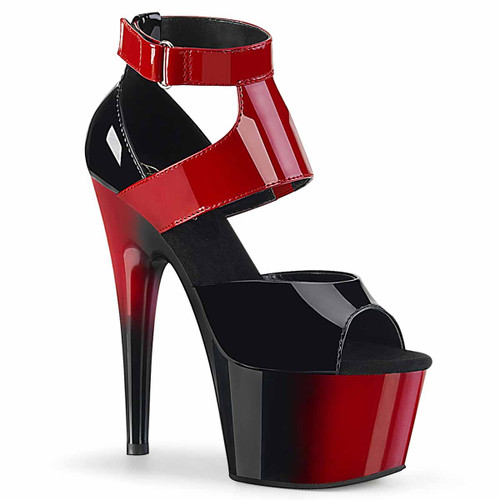 Pleaser | Adore-700-16, Two-Tone Closed Back Platform Sandal