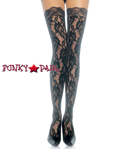 Black Stockings with Lace Top | Leg Avenue (9762)
