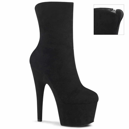 Adore-1042, 7" Suede Ankle Boots by Pleaser