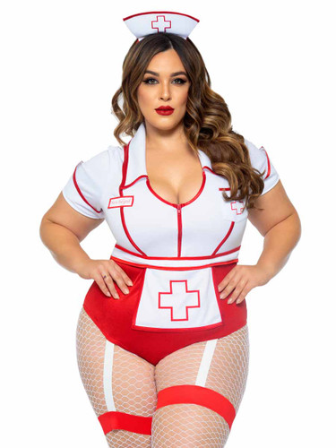 LA-87086X, Plus Size Nurse Feelgood Costume By Leg Avenue
