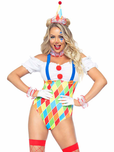 LA86982, Clown Cutie Costume By Leg Avenue