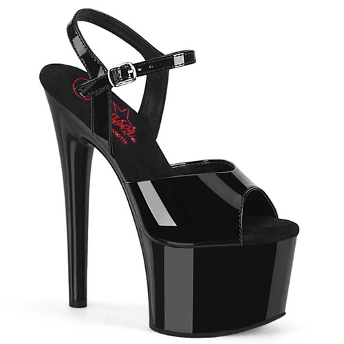 Passion-709, 7" Comfort Width Ankle Strap Sandal By Pleaser USA