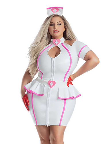 S2194X, Plus Size Pink Nurse Costume