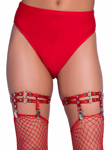 LA2781, Mini Ring Studded Thigh High Garter