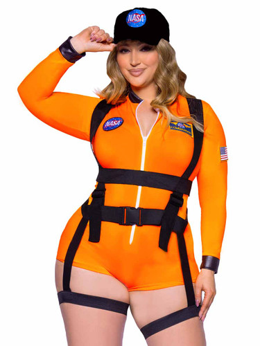 LA87128X, Plus Size Space Commander Costume By Leg Avenue