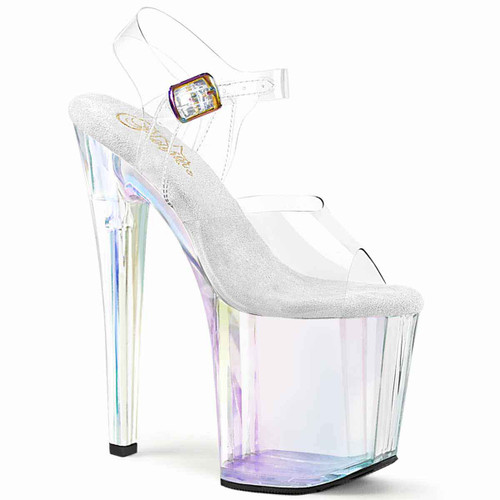 ENCHANT-708HT, Holographic Tint Platform Sandal By Pleaser