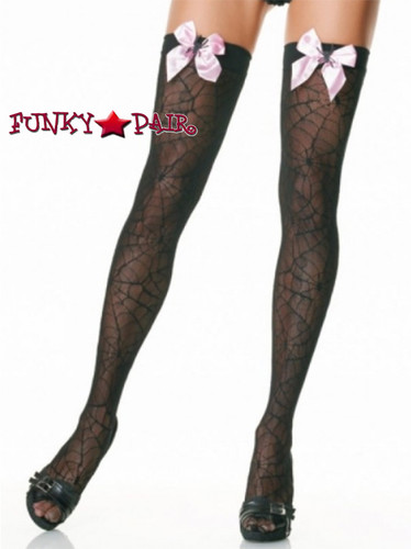 Leg Avenue 9043 Spiderweb lace stockings