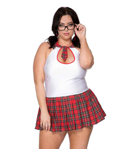 ML-25105Q, Sexy Schoolgirl Plus Size By Music Legs