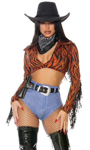 FP-551556, Round 'Em Up Sexy Cowgirl Costume By ForPlay
