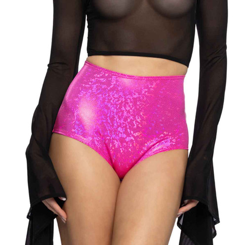 FF-610-H, Hot Pink High Waist Shorts By J. Valentine