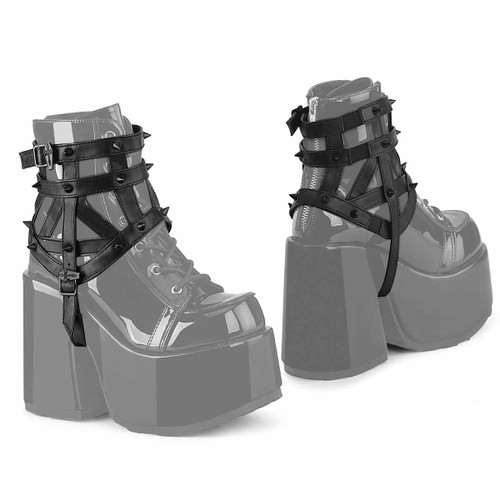 Elasticated Cage Boot Harnesses By Demonia