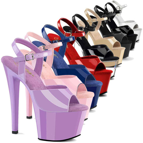 Sky-309, 7 Inch Exotic Dancing Sandals By Pleaser USAnch Pole Dancer Shoes Sky-309 by Pleaser