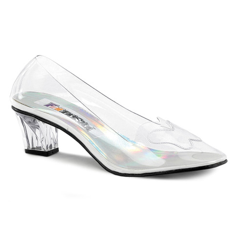 Women's Clear Crystal Shoes CRYSTAL-103, made by Funtasma
