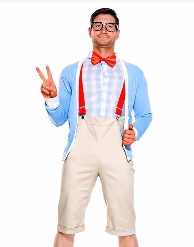 ML-76025, Men's Nifty Nerd Costume