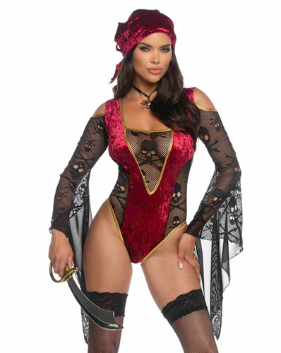 R-6600, Treasure Chest Tease Pirate Costume By Roma R-6600, Treasure Chest Tease Pirate Costume By Roma