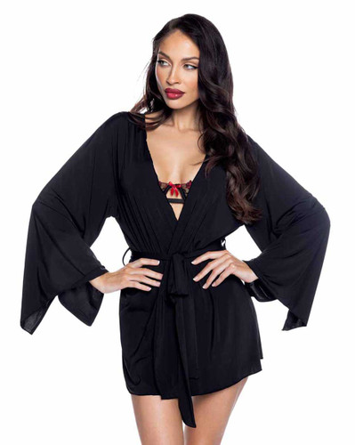 R-LI1020, Black Modal Robe By Roma