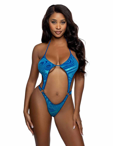 R6753, Turquoise Velvet Teddy By Roma