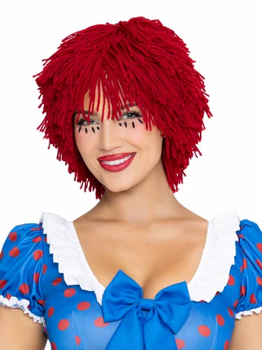 A2926, Red Yarn Rag Doll Wig By leg Avenue