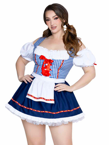 LA87348X, Plus Size Oktoberfest Cutie Costume By Leg Avenue