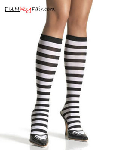 5577, Striped Knee High Stockings
