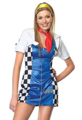LA-J48017, Teen Risky Racer Girl Costume