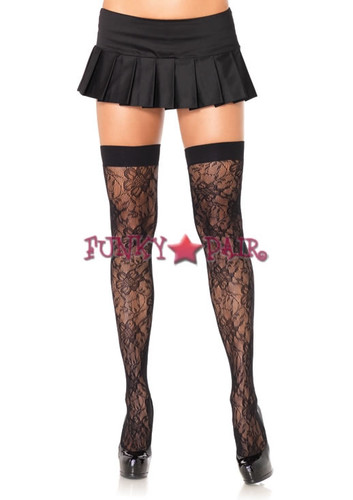 9656, Gardenia lace thigh highs