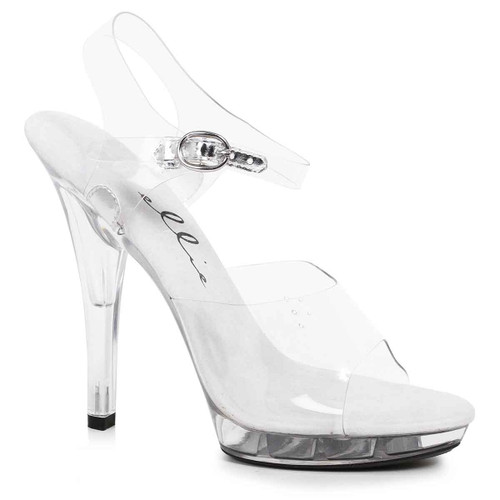 M-Brook, 5 Inch High Heel Clear Wedding Shoes ELLIE Shoes