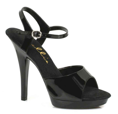 Ellie Shoes | M-Juliet 5" Black Heel Ankle Strap Sandal