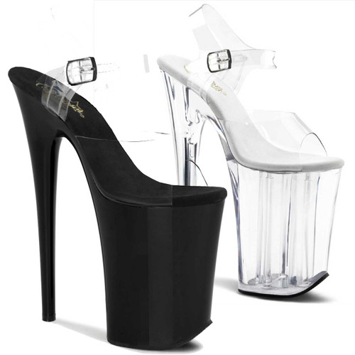 Extreme 9 Inch Heel Exotic Dancer Ankle Strap Platform | Pleaser Infinity-908