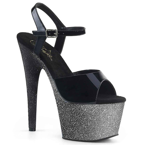 Adore-709Ombre, 7 Inch Glitter Ombre Effect Platform By Pleaser