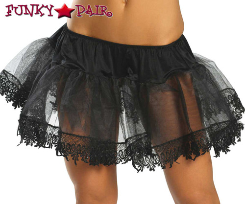 Black Tear Drop Trimmed Petticoat Roma Costume R-2210