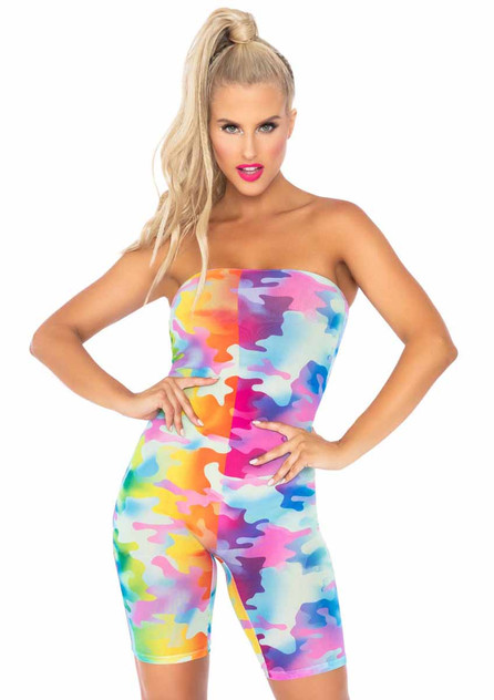 Leg Avenue | LA86121, Rainbow Camo Romper