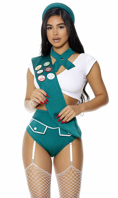 FP-551519, Scout Me Out Sexy Girl Scout Costume By ForPlay