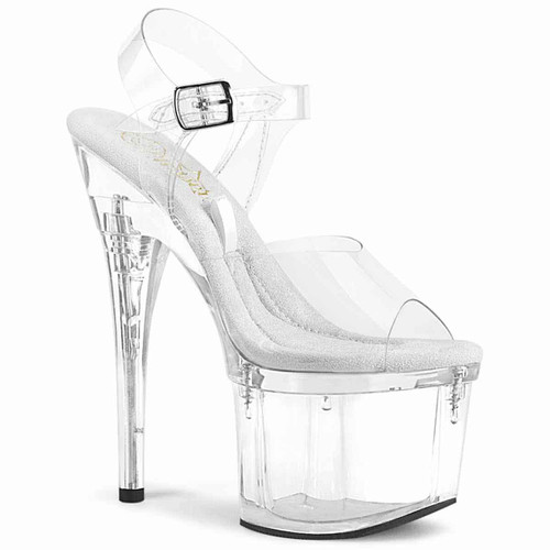 TREASURE-708EST, Ankle Strap Platform with Compartment Accessible By Pleaser USA