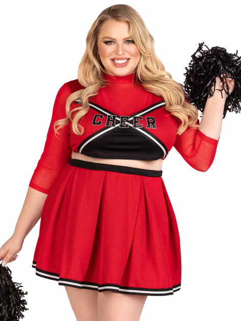 LA86895X, Plus Size Varsity Babe By Leg Avenue