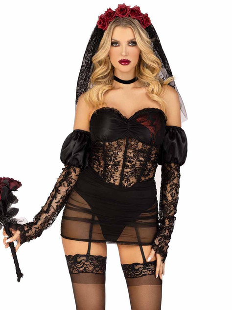 LA87180, Heartbreak Bride Costume By Leg Avenue