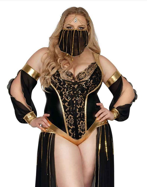 S2340X, Plus Size Dark Harem Nights Costume By Starline