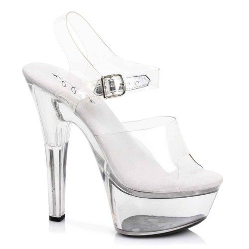 601-Brook, 6" Stiletto Heel Ankle Strap  Made by ELLIE Shoes