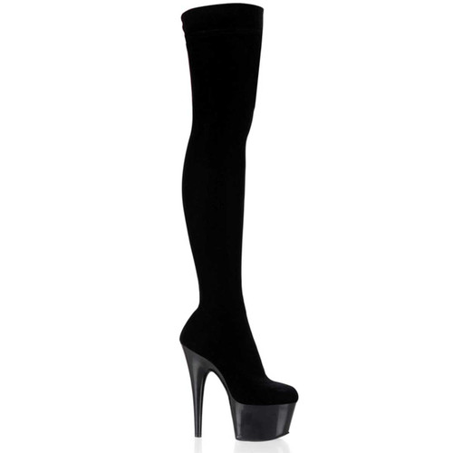 Pleaser Boots | ADORE-3002, Stretch Thigh High Boots