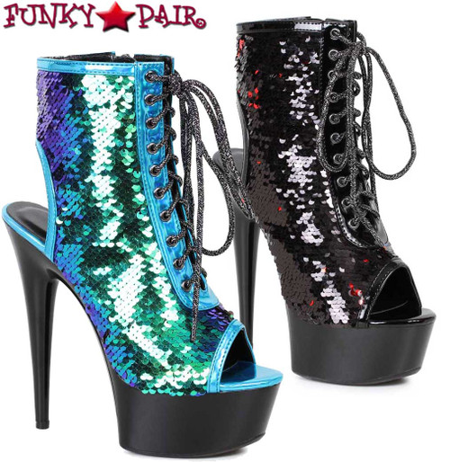 Ellie Shoes Women's 609-Tinsley Fashion Ankle Bootie - Sequined Boots - View #9