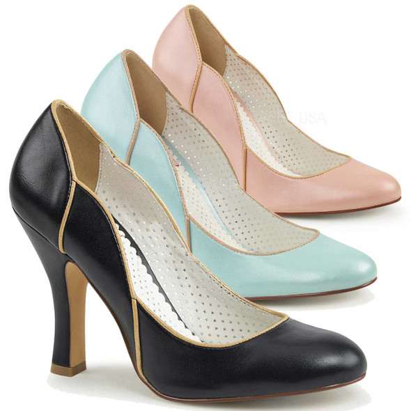 Smitten-04, 4 Inch Pump with Wavy Trim Smitten-04, 4 Inch Pump with Wavy Trim