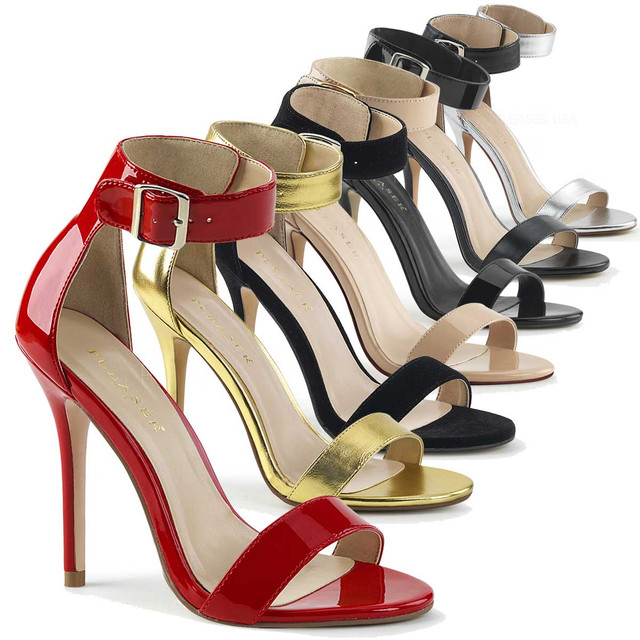 BOGO SALE Strappy Ankle Wrap Platform Sandal with 4-inch Heel Y-PS-FLAIR-436