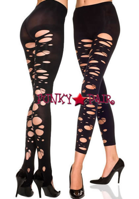 ML-35246, Tattered Stirrup Leggings